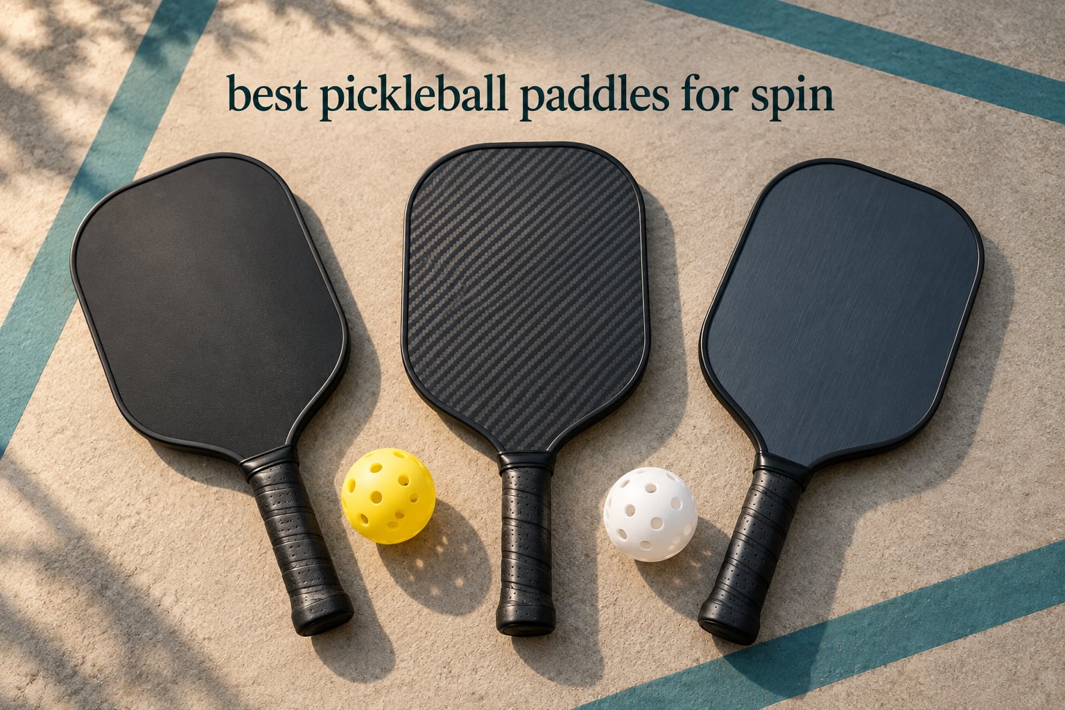 best pickleball paddles for spin