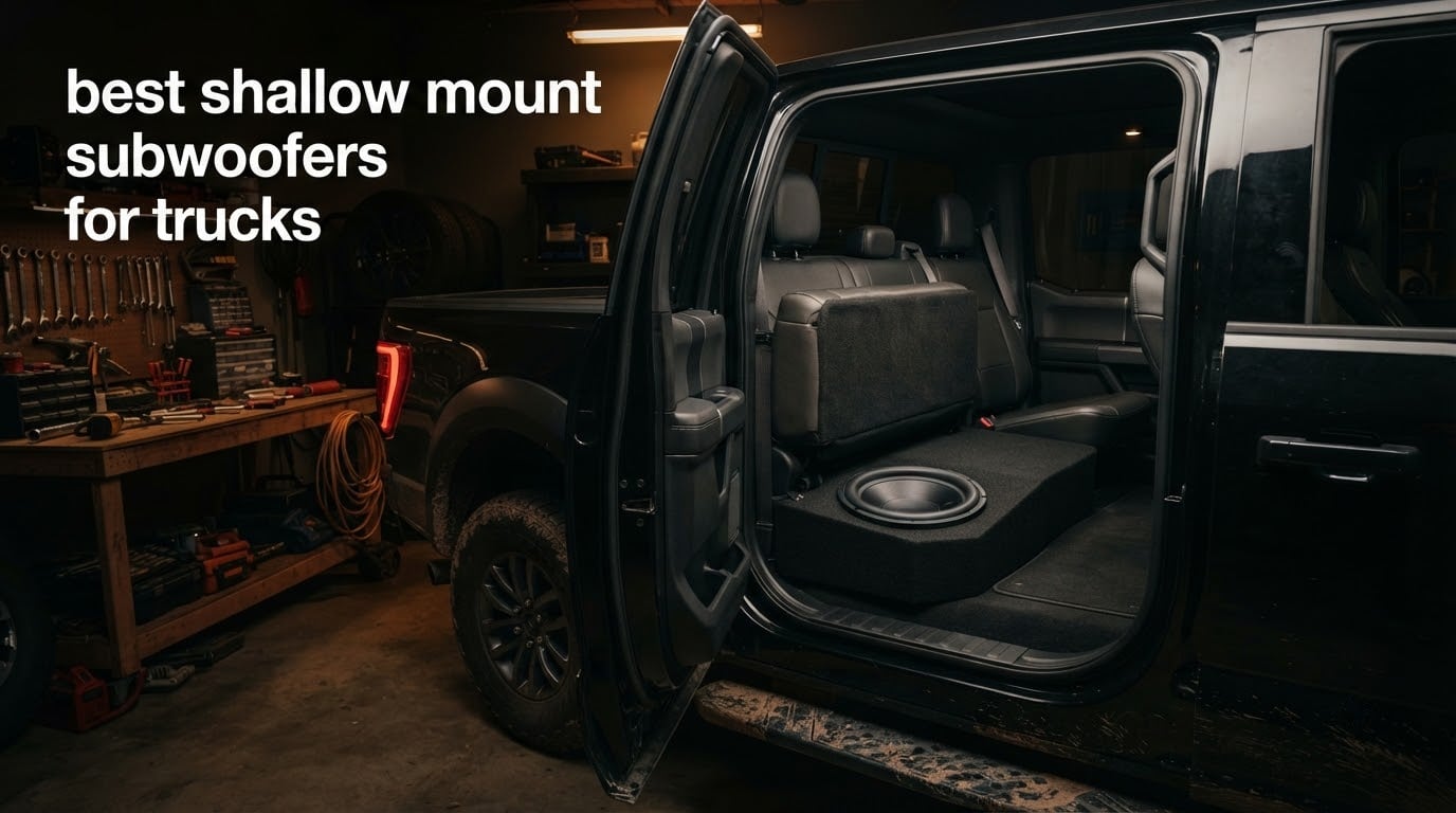 best shallow mount subwoofers for trucks