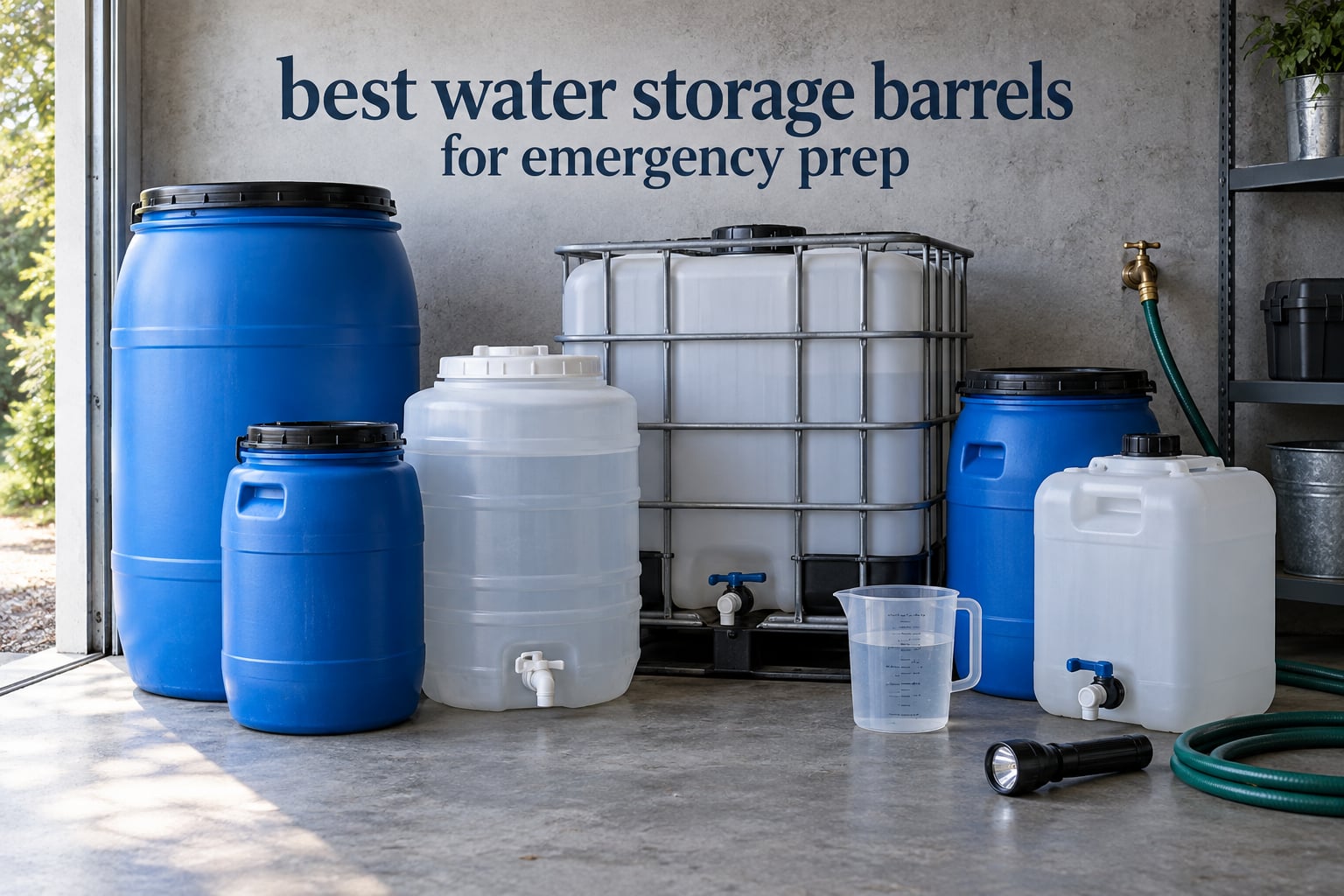 best water storage barrels for emergency prep